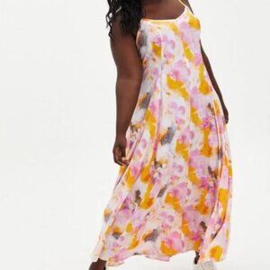Torrid Pink and Yellow Floral Maxi Dress